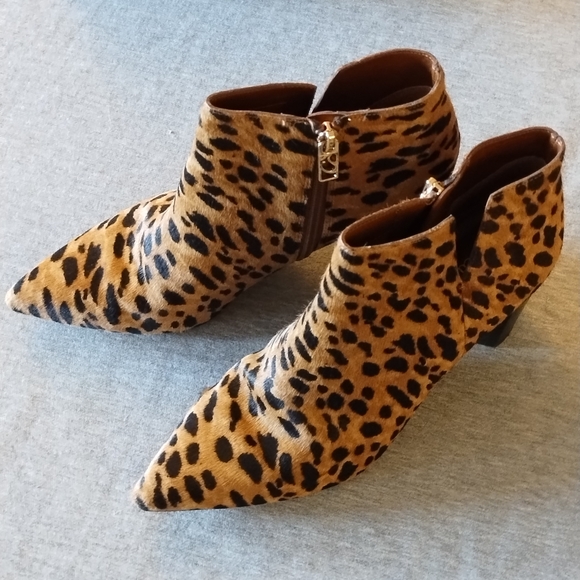 Franco Sarto Womens L-Nest Camel Hair Pointed Toe Ankle Boots Size 8 - Picture 8 of 16